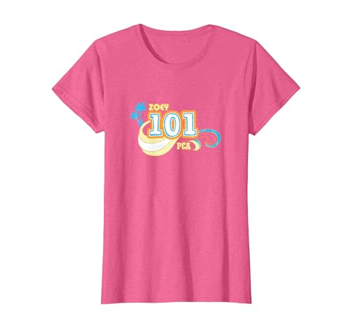 Zoey 101 PCA Summer Vibes Vintage Waves & Palms Logo T-Shirt, Women, Pink Heather, X-Small