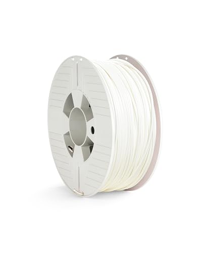 Filament PETG 2.85 mm Verbatim 55058 blanco sin atascos para piezas duraderas 1kg