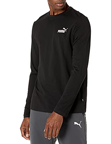 PUMA Men's Essentials Longsleeve Tee, Black, L
