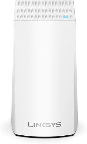 Linksys Velop Mesh Home Wi-Fi System, Up to 1,500 Sq. Ft. Coverage, Supports 10+ Devices, Dual-Band AC1300 Speeds up to 1.3 Gbps, Easy App Setup, White