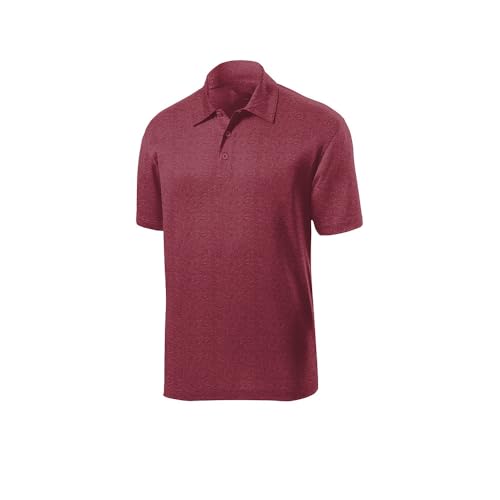 Polo de golf transpirable Troy Maroon en talla L 2
