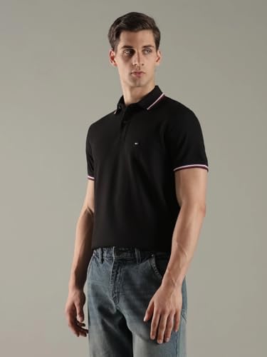 Image of Tommy Hilfiger Men Polo Cotton Regular Fit Shirt