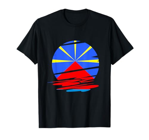 Île de la Réunion 974 Mahavéli Sun T-Shirt