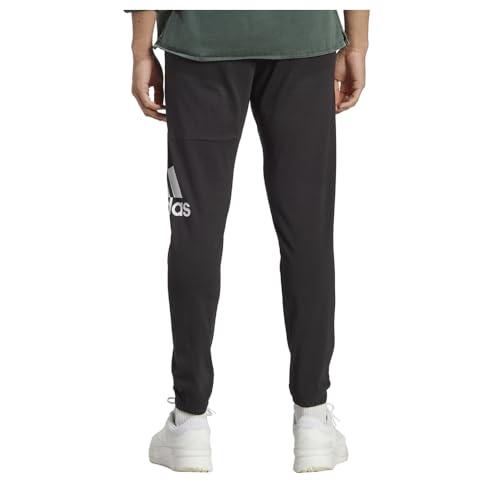 adidas Men’s Essentials Logo Tapered Badge Sweatpants2