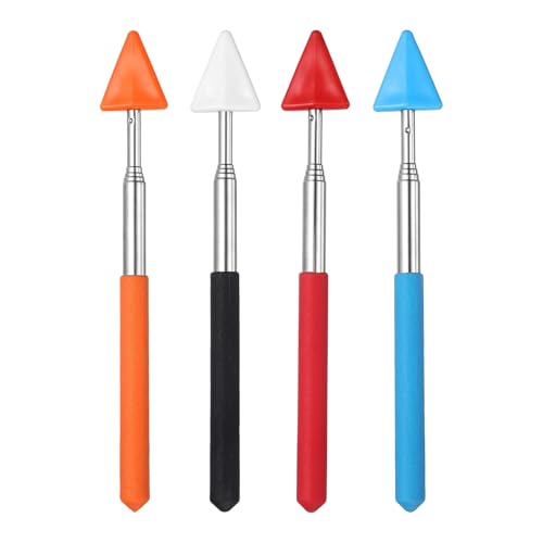 PATIKIL 4 PCS Pointer Finger Stick, Teacher Pointer Arrow, Black/Red/Blue/Orange