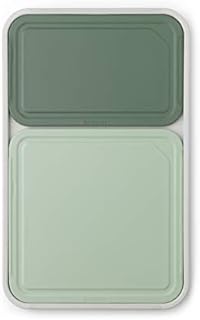 Brabantia Tasty+ 3 Piece Chopping Board Set (S,M & L) Space Saving, Non-Slip, Dishwasher Safe Cutting Boards with Drainage Grooves