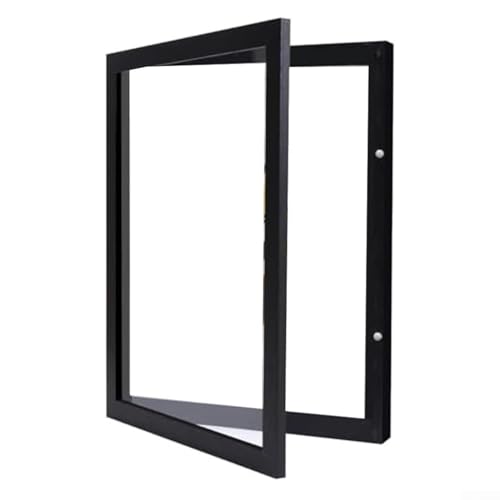 YobiLife UV-beständiger Acryl-Bilderrahmen mit Holzrahmen und faltbarer Rückseite für T-Shirts, Trikots und Erinnerungsstücke