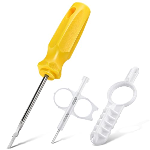 Gulfmew Sprinkler Tool Kit Compatible with Hunter & Compatible with Rain Bird Adjustment Tool Set for Lawn Irrigation Maintenance(Yellow White)