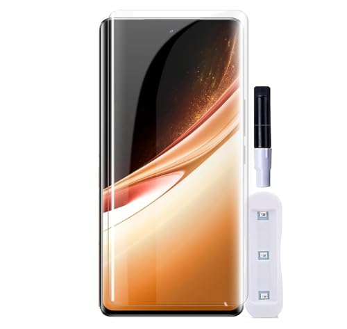 Image of Raayan UV Tempered Glass For Vivo V30 PRO Screen Protector Full Adhesive UV Glue Curved Edge to Edge Full Screen Coverage - Easy Installation