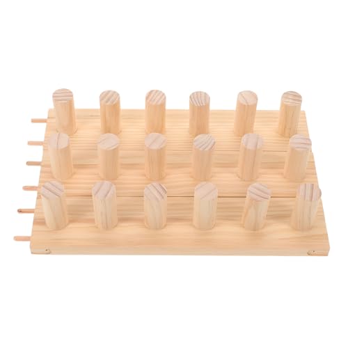 Métier à tricoter manuel en bois à 3 segments modulables pour couverture