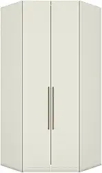 Guarda Roupa Canto Closet Modulado 2 Portas 3 Gavetas Led Predileto Henn Areia Hp