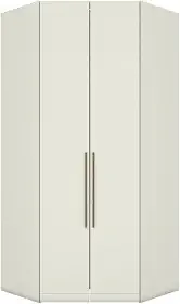 Guarda Roupa Canto Closet Modulado 2 Portas 3 Gavetas Led Predileto Henn Areia Hp