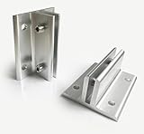 2-Pack: 2' Premium Polished Aluminum Sign Mount Bracket - Fits Signs Up to 1/8' Thick, Corridor Mount, Minimalist Design for Versatile Signage