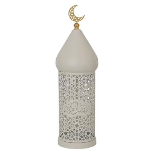 Rámádán Portalámparas Decorativos, diseño Elegante, 9,5 × 35 cm, portalámparas para Velas, candelabros Decorativos, para decoración del hogar, Sala de Estar, Eventos, Mesa, Interiores y exter