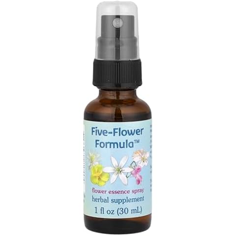 Flower Essence Services Healing Herbs Five-Flower Formula Spray, 1 Ounce Cover