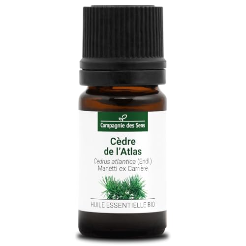 CEDRO DEL ATLAS - 5 mL - Aceite Esencial Orgánico - 100% Puro, Natural, Quimiotipado y Certificado Cosmos