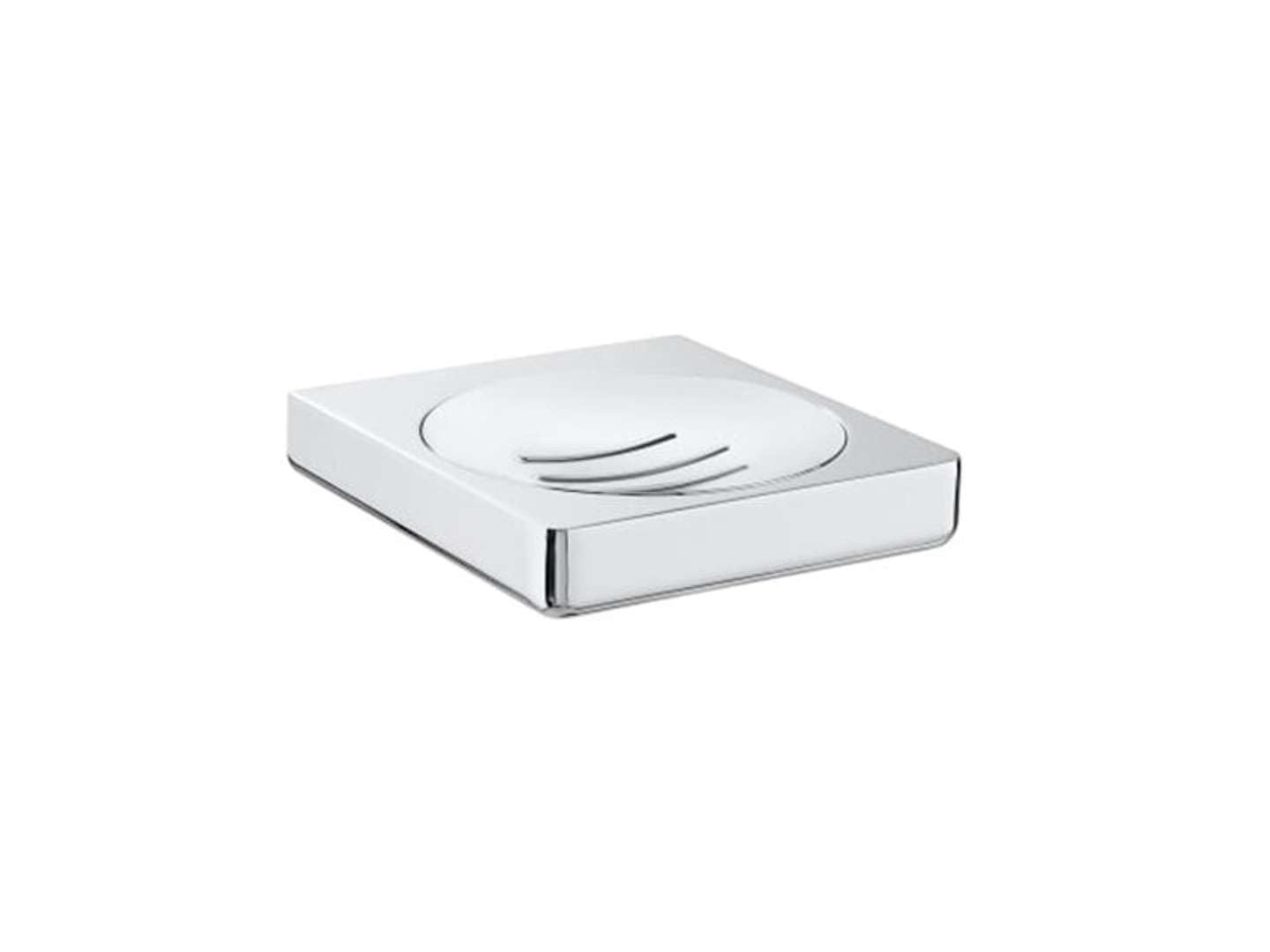 Jabonera de pared chromée au fini miroir Tempo haute qualité
