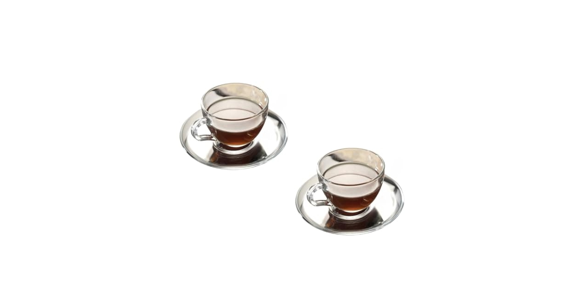 Amazon｜zjdgweh ガラス ティーカップ ソーサー セット 210ml