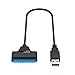 Produktbild Tiardey USB 3.0 auf SATA Adapter,für 2,5" SSD HDD Laufwerk,22 Pin SATA III auf USB Festplatte Festplattenleser unterstützt für Computer,Laptops,PCs und Telefone