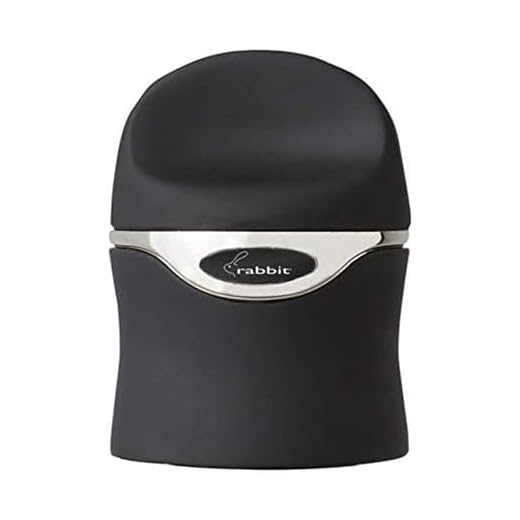 Rabbit Champagne and Wine Sealer (Velvet Black)