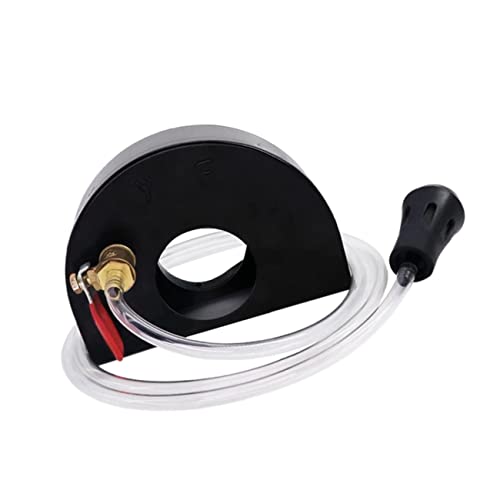 Protector de amoladora portátil en acero negro contra el polvo de yeso 2
