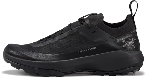 Arc'teryx Vertex Alpine GTX Shoe Men's | Fast and Light Gore-Tex Approach Shoe - Redesign | Black/Black, 8