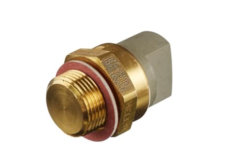HELLA 6ZT 007 802-021 Interrupteur de température, ventilateur de radiateur - 12V - 3pôle - Fiche plate - vissé - Relais à courant de travail