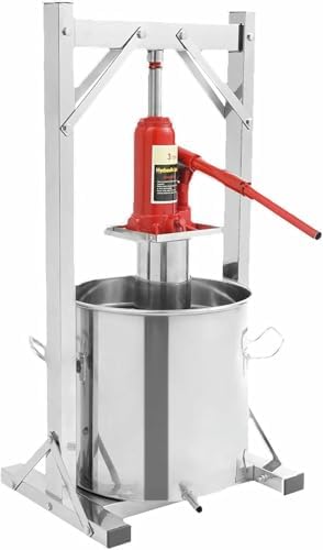 Cheese Tincture Herb Fruit Wine Manual Press, Hydraulic Grape Wine Press Juice Maker Wine Making Equipment-