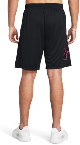 Under Armour Men's Tech Graphic 10" Shorts, (019) Black / / Astro Pink, Small - 1