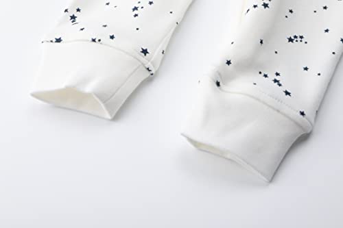 Image of Owlivia Organic Cotton Baby Boy Girl Zip Up Sleep N Play, Footless, Long Sleeve (Size 0-18 Month)