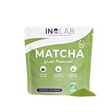 INOLAB Matcha Bio Japonés Grado « Premium » I Té Matcha en Polvo I Energía y Antioxidantes I Ideal para Matcha Latte, Leche Vegetal y Smoothies I 100 g
