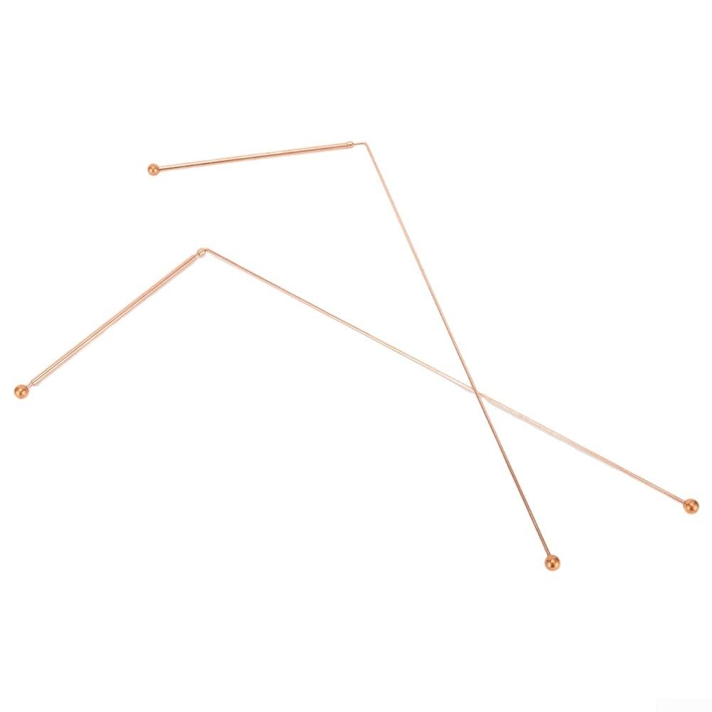 2PCS Copper Probe Rods 99.9% Copper Dowsing Rods for Divination Tool Searching Water