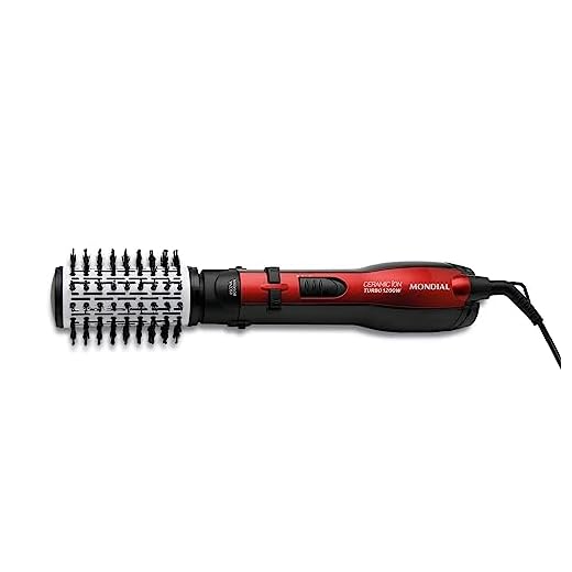As 5 Incríveis Escovas Rotativas Que Transformarão Sua Rotina De Beleza Escova Rotativa Ceramic Íon Turbo, Mondial, Vermelho/Preto, 1200W, 110V - Er-09