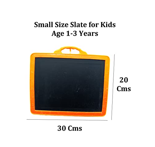Image of GNR Plastic Black Board Slate For School Kids And Children Education Purpose For 1-3 Years Age | Free Slate Pencils Inside