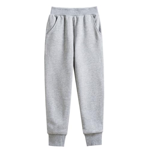 Amtopiyo Kids' Basic Solid Color Sweatpants Boys Girls Elastic Waist School Jogger Bottoms