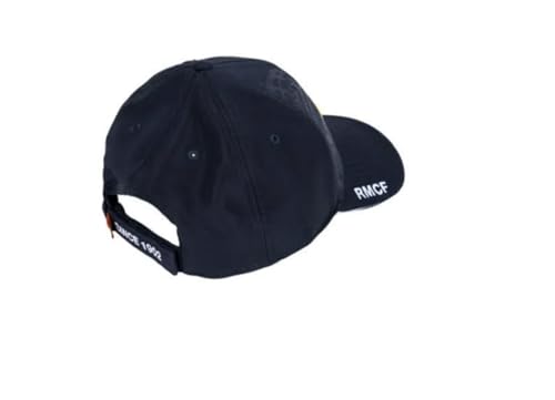 Image of Real Madrid Cap, Navy - White Colors. Soccer Cap for Adults. Real Madrid Caps. Officially Licensed Real Madrid Adjustable Caps. RM hat.