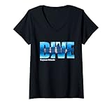 Photo Gallery donna isole cayman scuba immersione snorkeling maglietta con collo a v Photo Gallery donna isole cayman scuba immersione snorkeling maglietta con collo a v