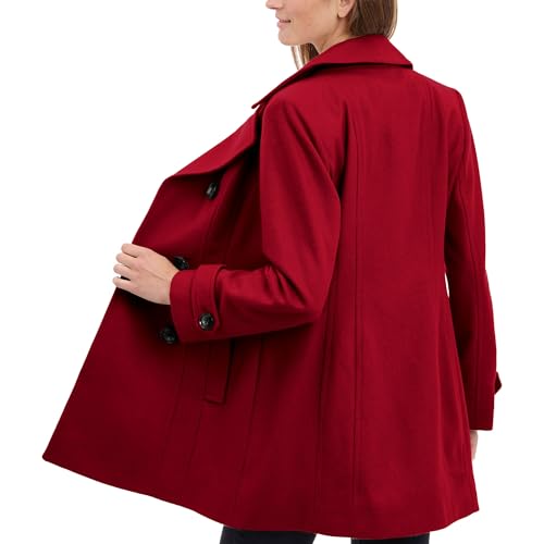 Image of Anne Klein Women's Classic Double Breasted Wool Coat
