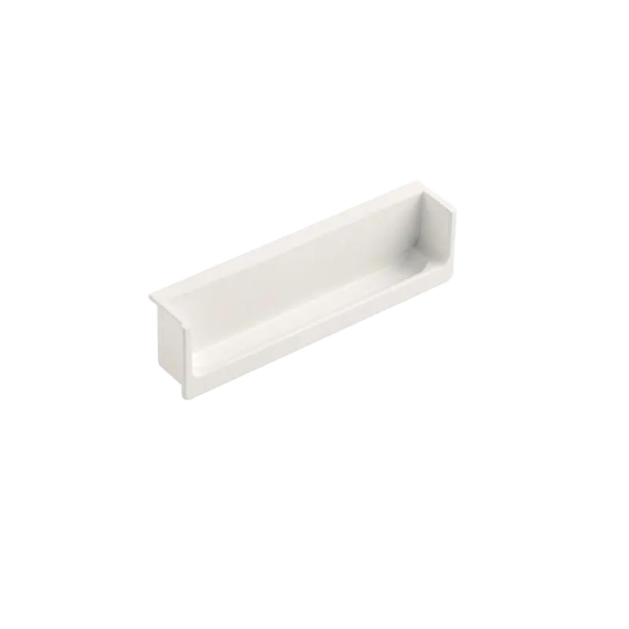 EKalgretrA Recessed Sliding Handles Embedded Concealed Pulls Handles White Wardrobe Doors Black Cabinets Gray Drawers Recessed Finger(White 120mm)