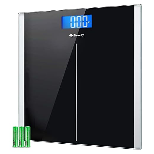 Etekcity Digital Body Weight Bathroom Scale with Step-On Technology, 400 Lb, Body Tape Measure Included