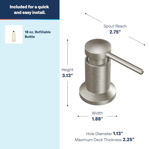 Image of Moen 3942SRS Kitchen Soap Dispenser