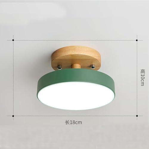 Plafond couloir éclairage LED encastrable et moderne couleur vert - 5