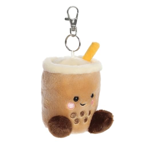 AURORA 34123, Palm Pals Milky Tea Boba Clip-On, 10cm, Soft Toy, Brown, Small (9 x 7 x 11 cm) - Image 2