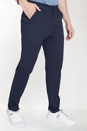Image of DIVISIVE Men's Regular Fit Cotton Chinos Trousers Pants