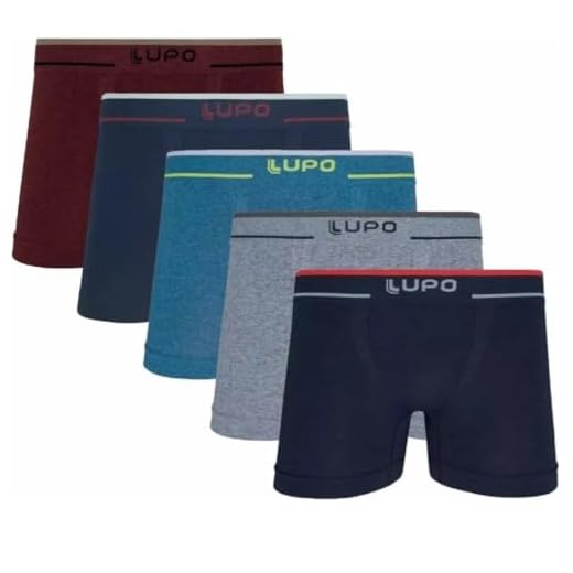 Kit 4 Cuecas Boxer Lupo Microfibra Fio Texturizado 733 (BR, Alfa, GG, Regular, Sortidas)