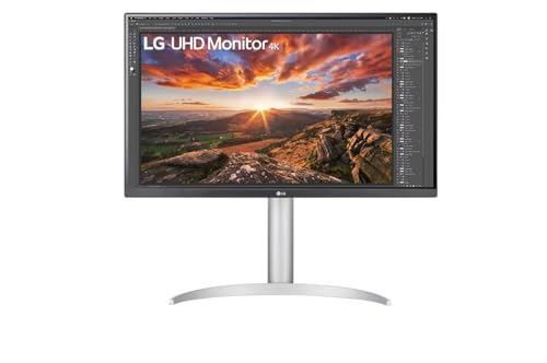 Image of LG 27UP850K-W Monitor 27 Inch Uhd (3840 X 2160) IPS Display, Vesa DisplayHDR 400, Dci-P3 95% Color Gamut, HDMIx2, DP, USB3.0 x 2, USB-C with 90W PD, Height /Pivot /Tilt Adjustable Stand - Silver