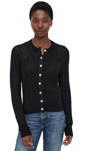Madewell Women's Pointelle-Stitch Cardigan in Alpaca Blend