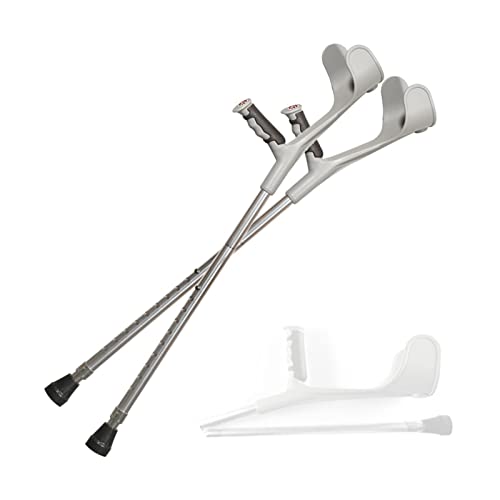 Muletas de antebrazo Ajustables para Adultos, muletas ergonómicas Ajustables para Caminar, soporta hasta 300 Libras, para Hombres y Mujeres