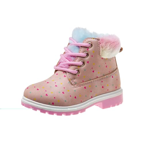 Beverly Hills Polo Club Girl's Hills Fashion Shiny Multi Colored Lace-Up Trendy Boots (Toddler/Little Kid)