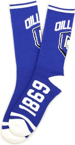 Big Boy Dillard Bleu Devils S5 Mens Athletic Socks [Royal Blue] - ID#64301